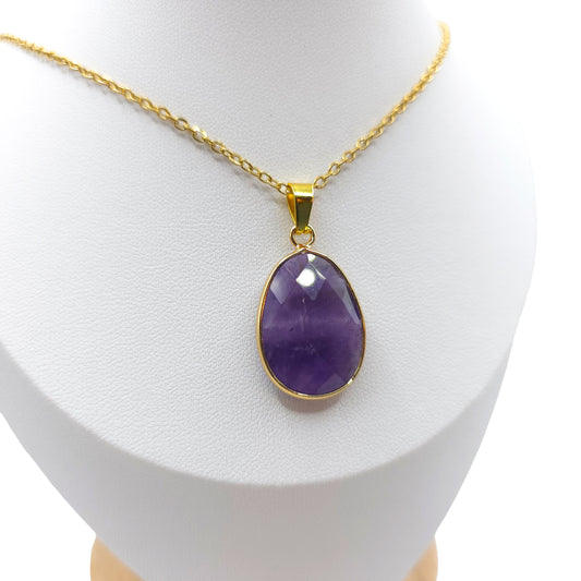 Collier Facetté AMETHYSTE A