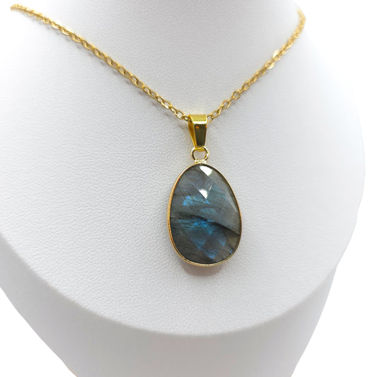 Collier Facetté LABRADORITE A