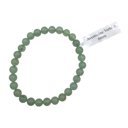 Bracelet Boule 06mm AVENTURINE VERTE A