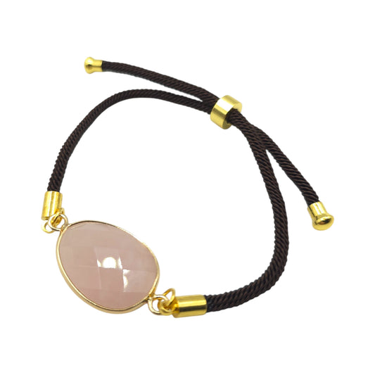 Bracelet Facetté QUARTZ ROSE A