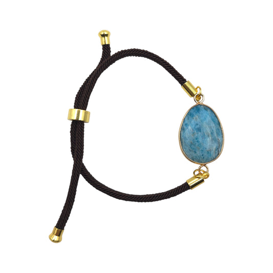 Bracelet Facetté APATITE BLEUE A