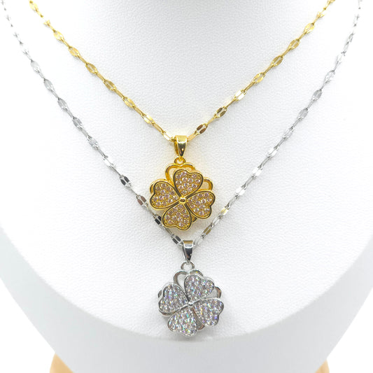 Collier Anti Stress TREFLE 4 FEUILLES