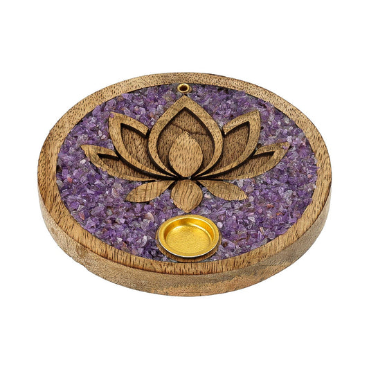 Porte Encens LOTUS AMETHYSTE