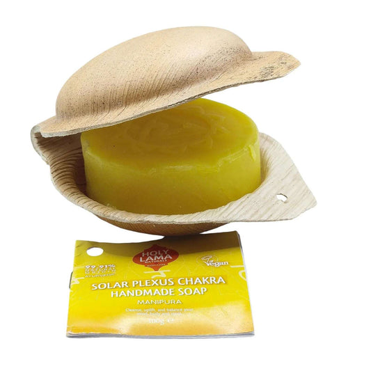 Savon Holy Lama en Feuille de Palmier Chakra Plexus Solaire
