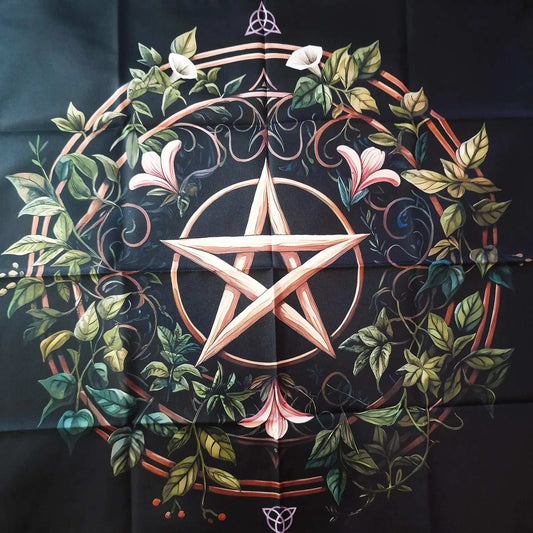 Nappe de Tarot PENTAGRAMME & TRIQUETRA