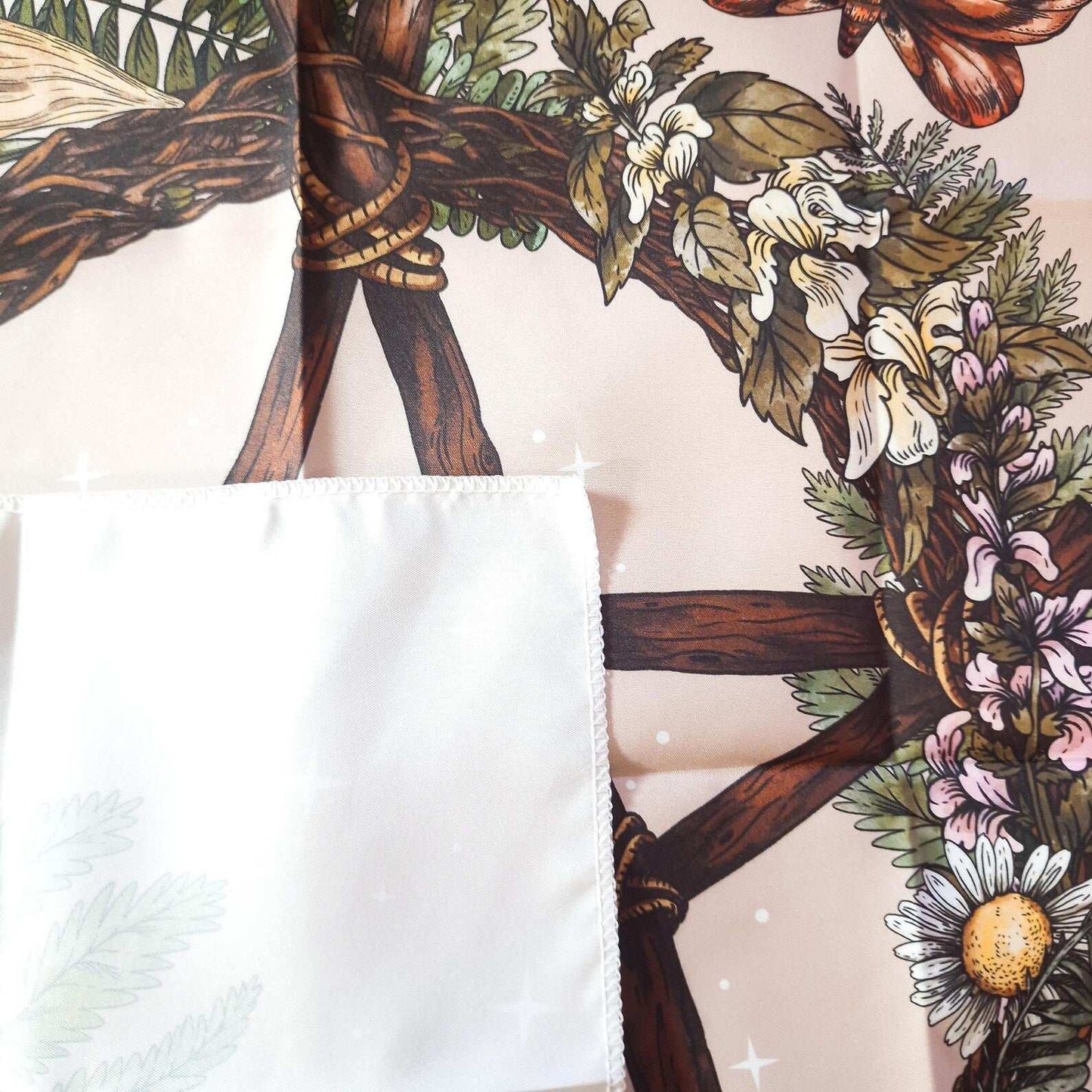 Nappe de Tarot PENTACLE FLEURI