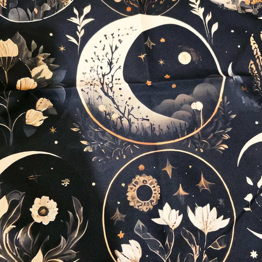 Nappe de Tarot LES LUNES FLEURIES