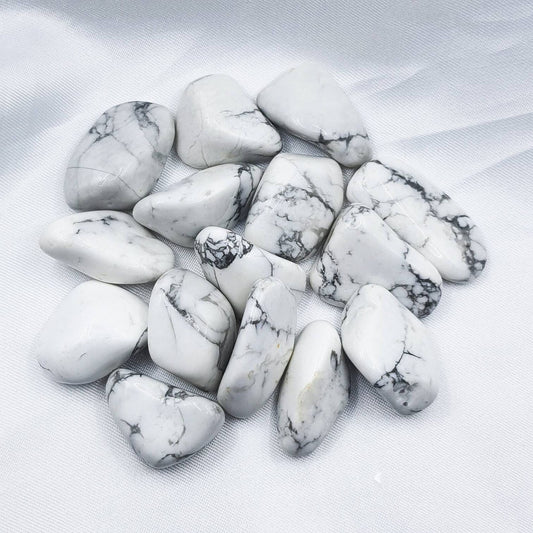 Pierre Roulée HOWLITE BLANCHE