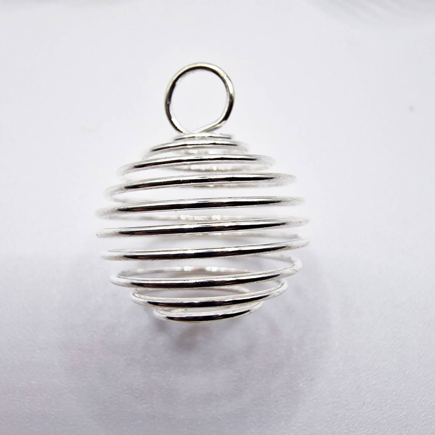 CAGE SPIRALE ARGENTÉE