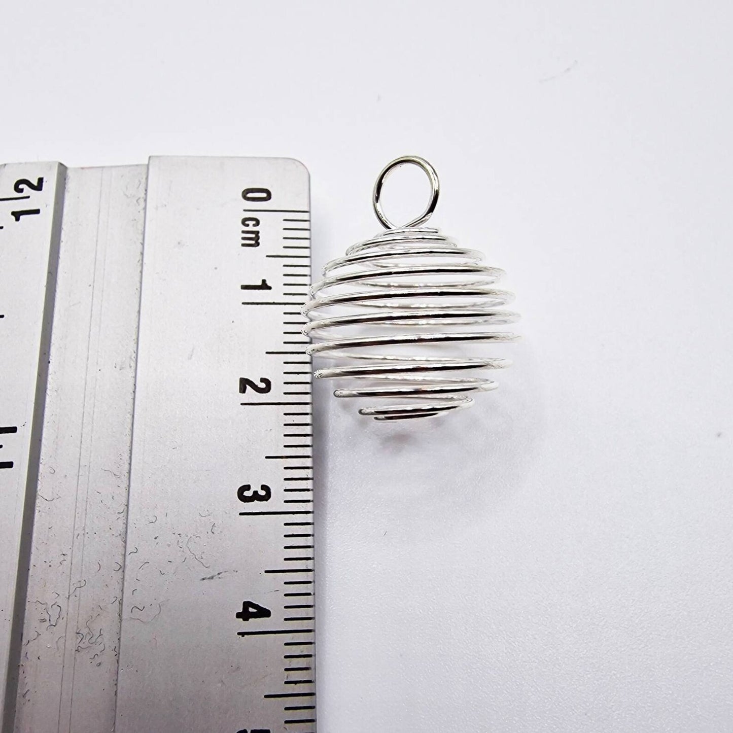 CAGE SPIRALE ARGENTÉE