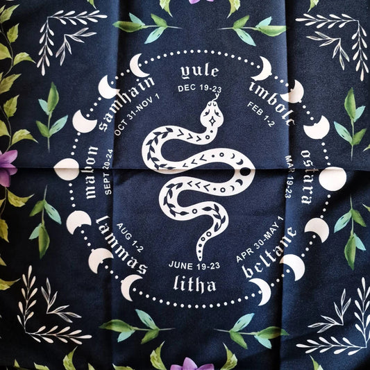 Nappe de Tarot ROUE DES SABBATS
