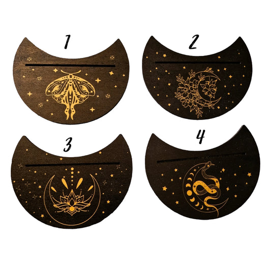 Petits Supports de Cartes Oracles BOIS NOIR