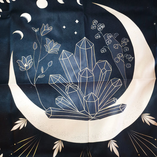 Nappe de Tarot CRISTAUX LUNAIRE