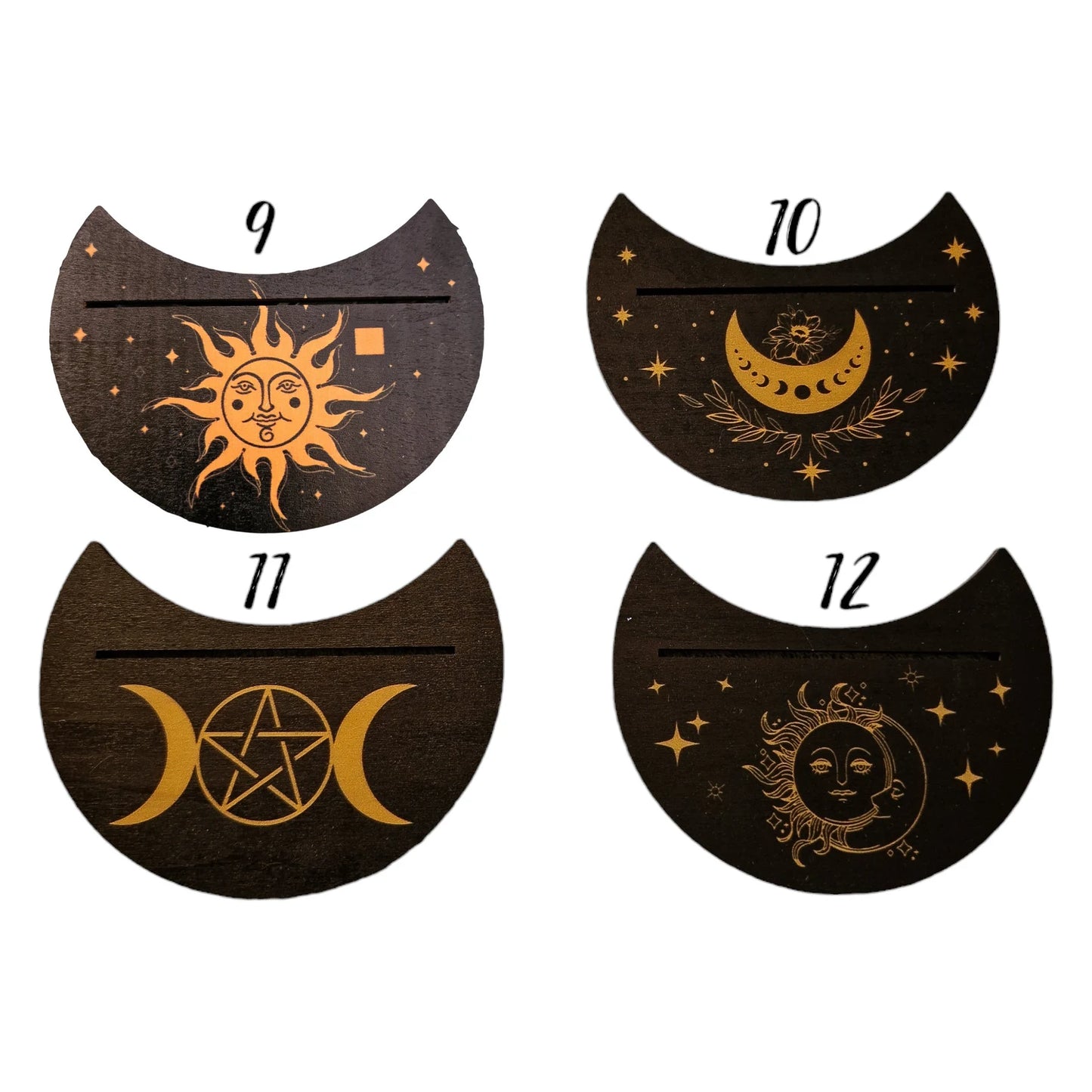 Petits Supports de Cartes Oracles BOIS NOIR
