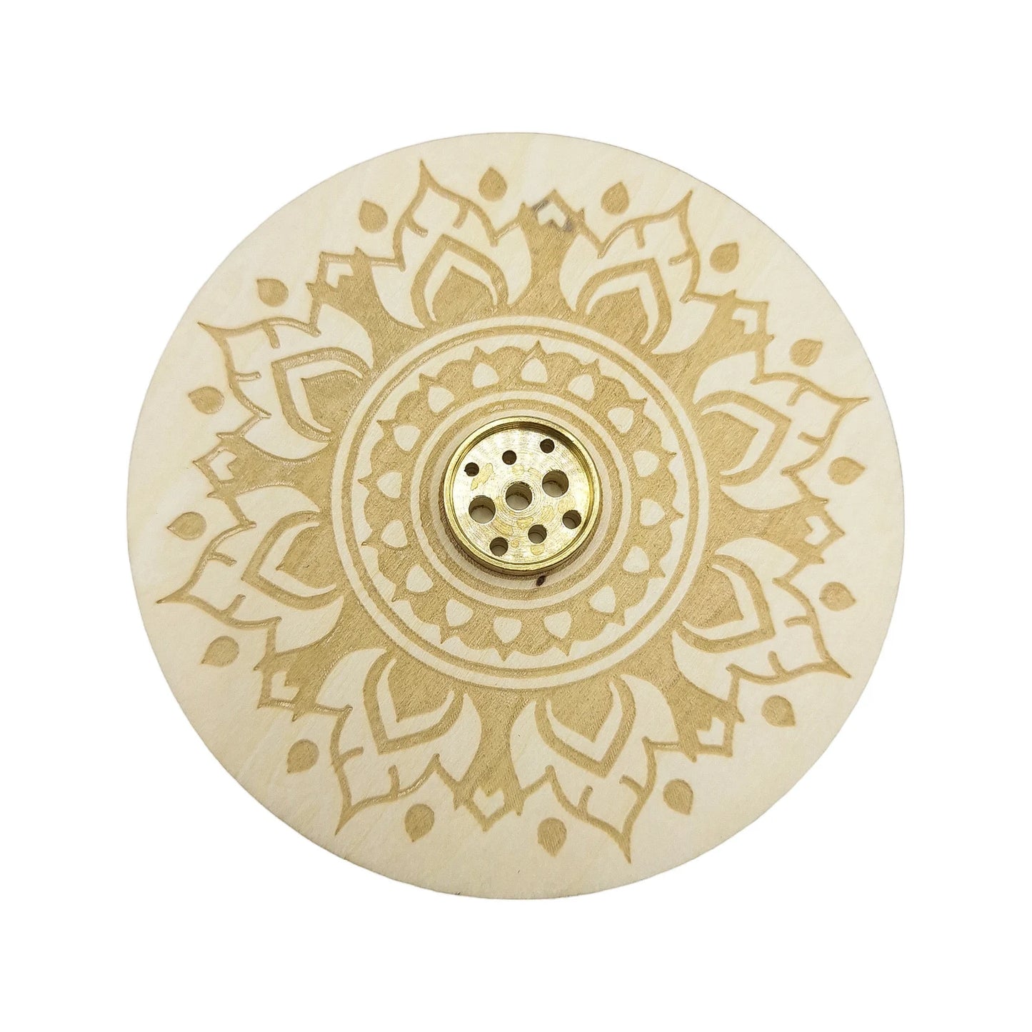 Porte Encens Bois Naturel MANDALA LUNES ASTRO