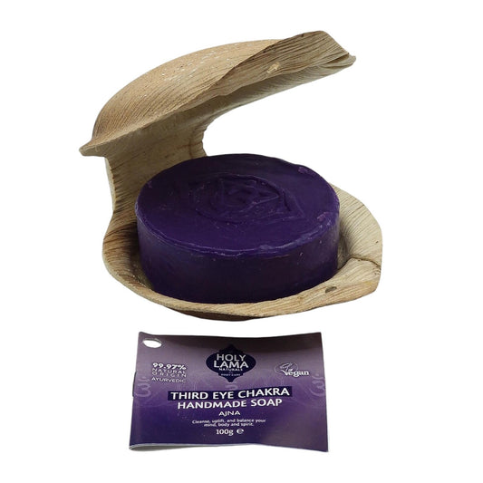 Savon Holy Lama en Feuille de Palmier Chakra 3eme Oeil
