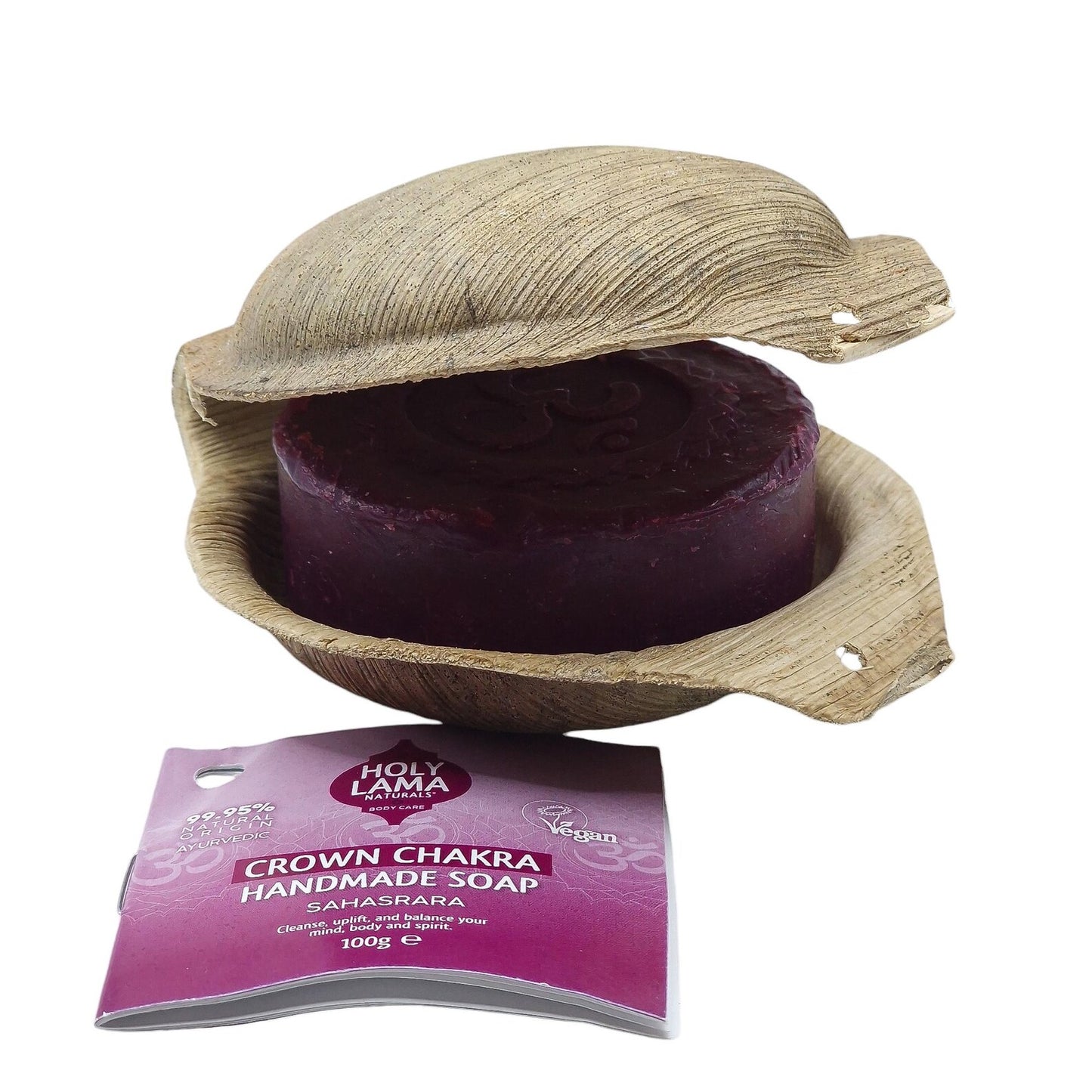 Savon Holy Lama en Feuille de Palmier Chakra Couronne