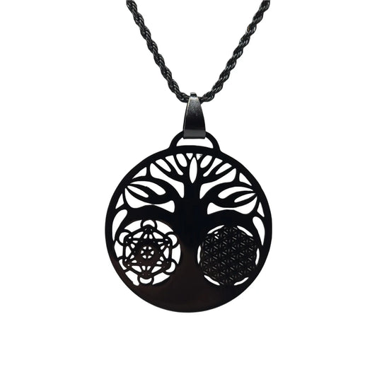 Colliers Arbre de Vie avec Métatron et la Fleur de Vie
