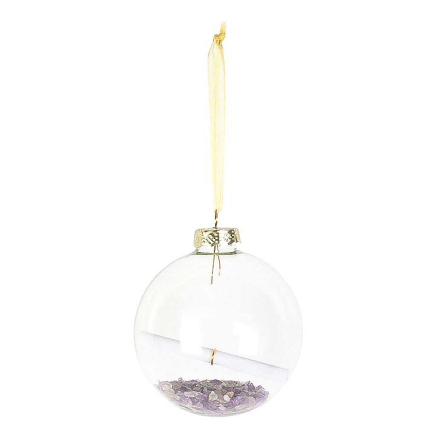 Boule de Noël en Verre AMÉTHYSTE
