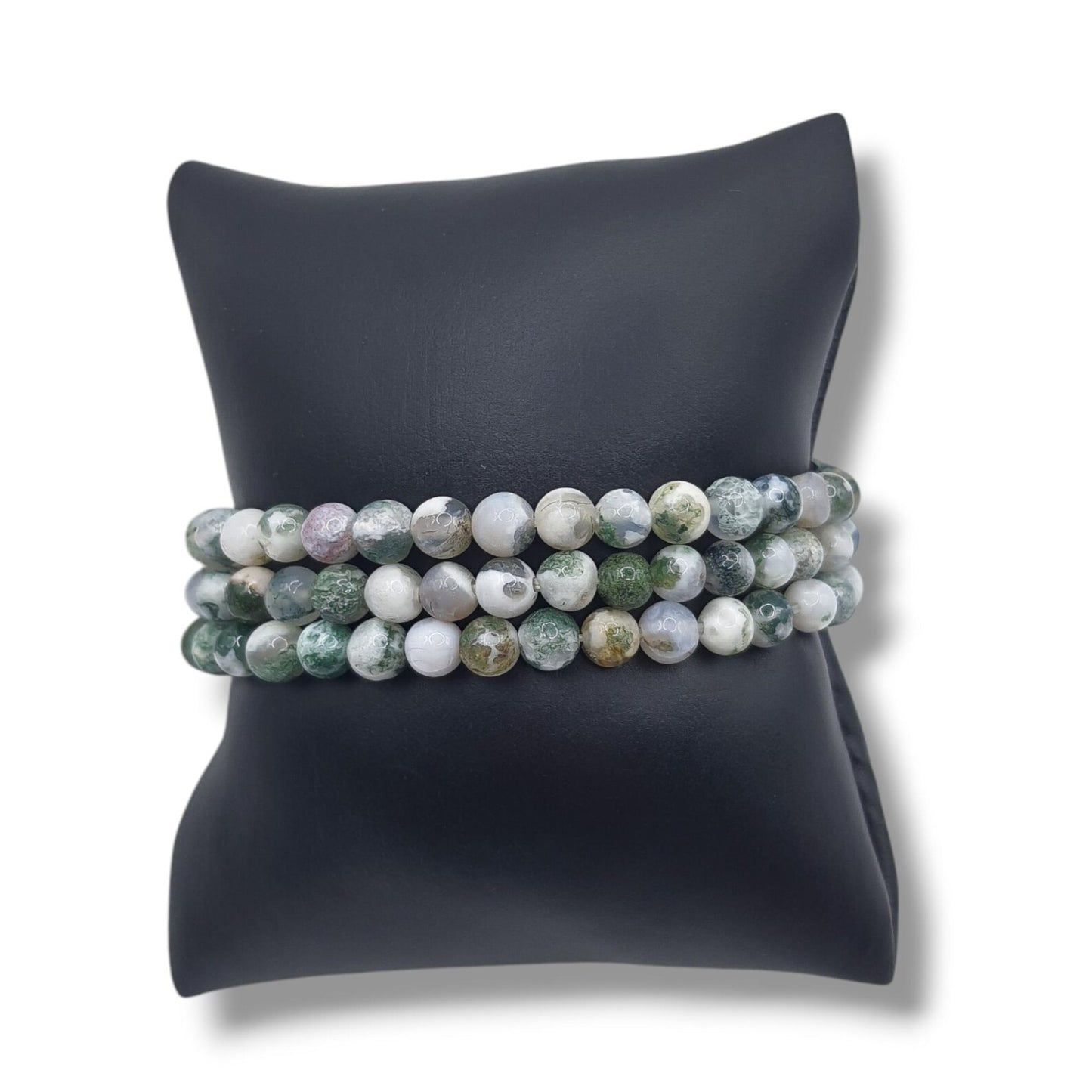 Bracelet Boules 06mm AGATE ARBRE