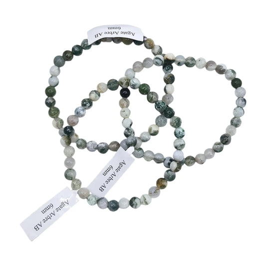 Bracelet Boules 06mm AGATE ARBRE