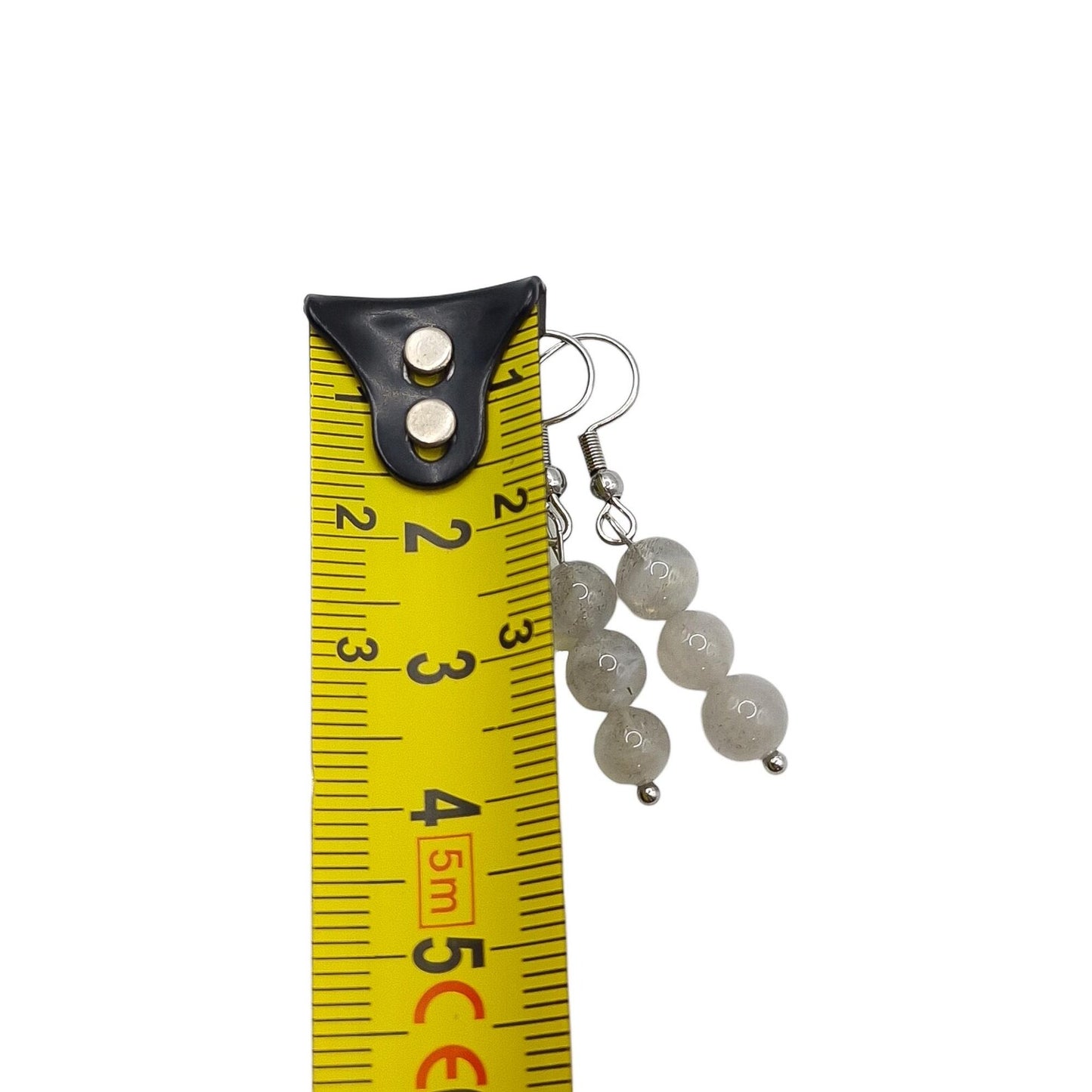 Boucles d'Oreilles Boule 06mm LABRADORITE A