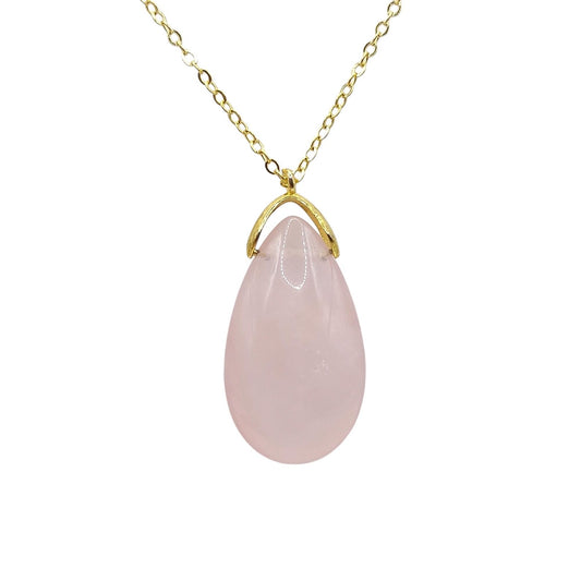 Collier Sautoir QUARTZ ROSE A