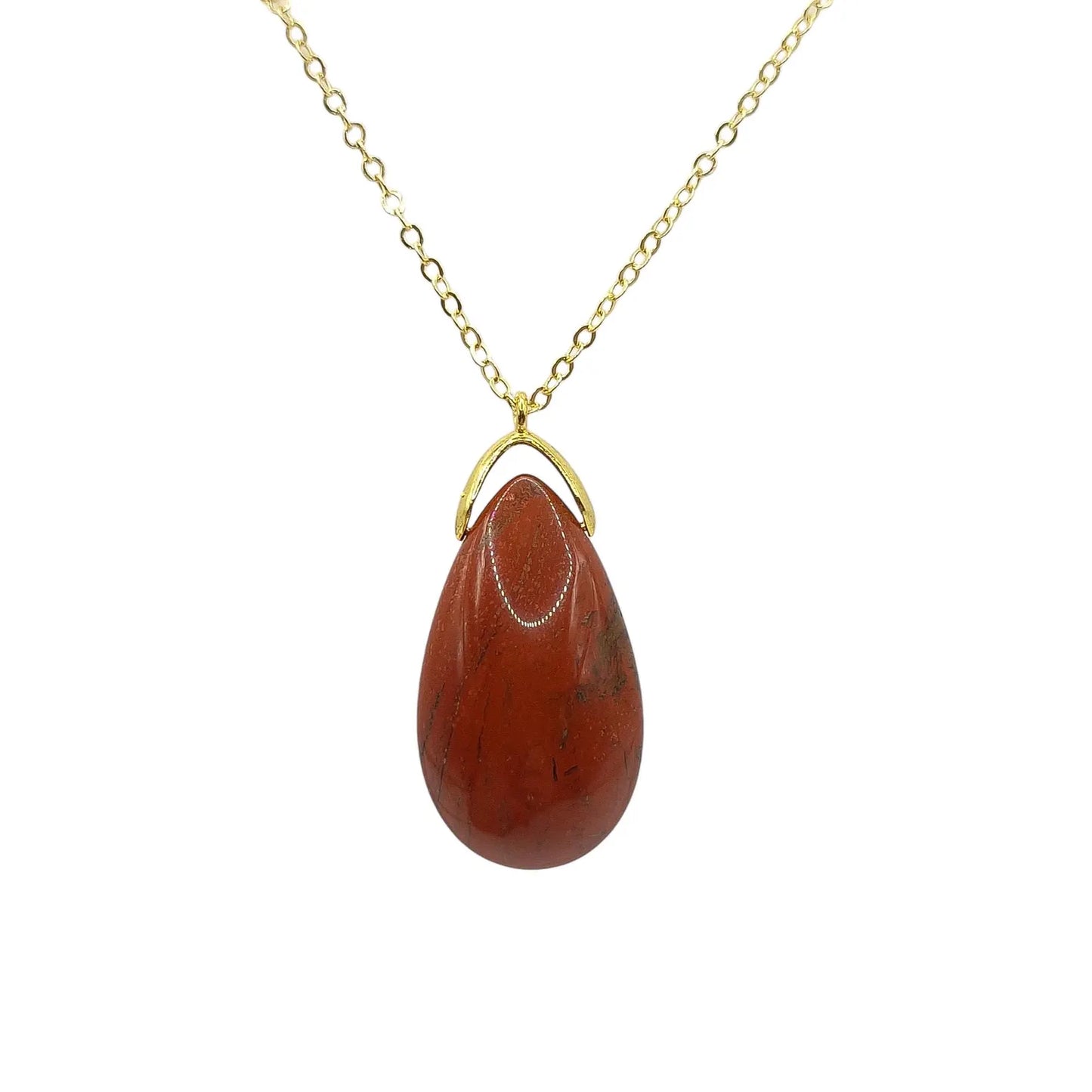 Collier Sautoir JASPE ROUGE A