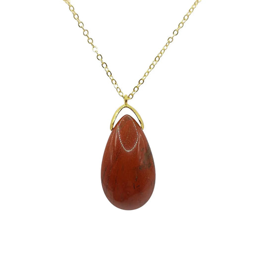 Collier Sautoir JASPE ROUGE A
