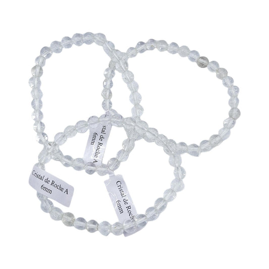 Bracelet Boules 06mm CRISTAL DE ROCHE A