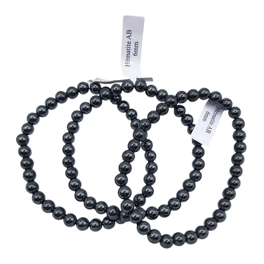 Bracelet Boule 06mm HEMATITE