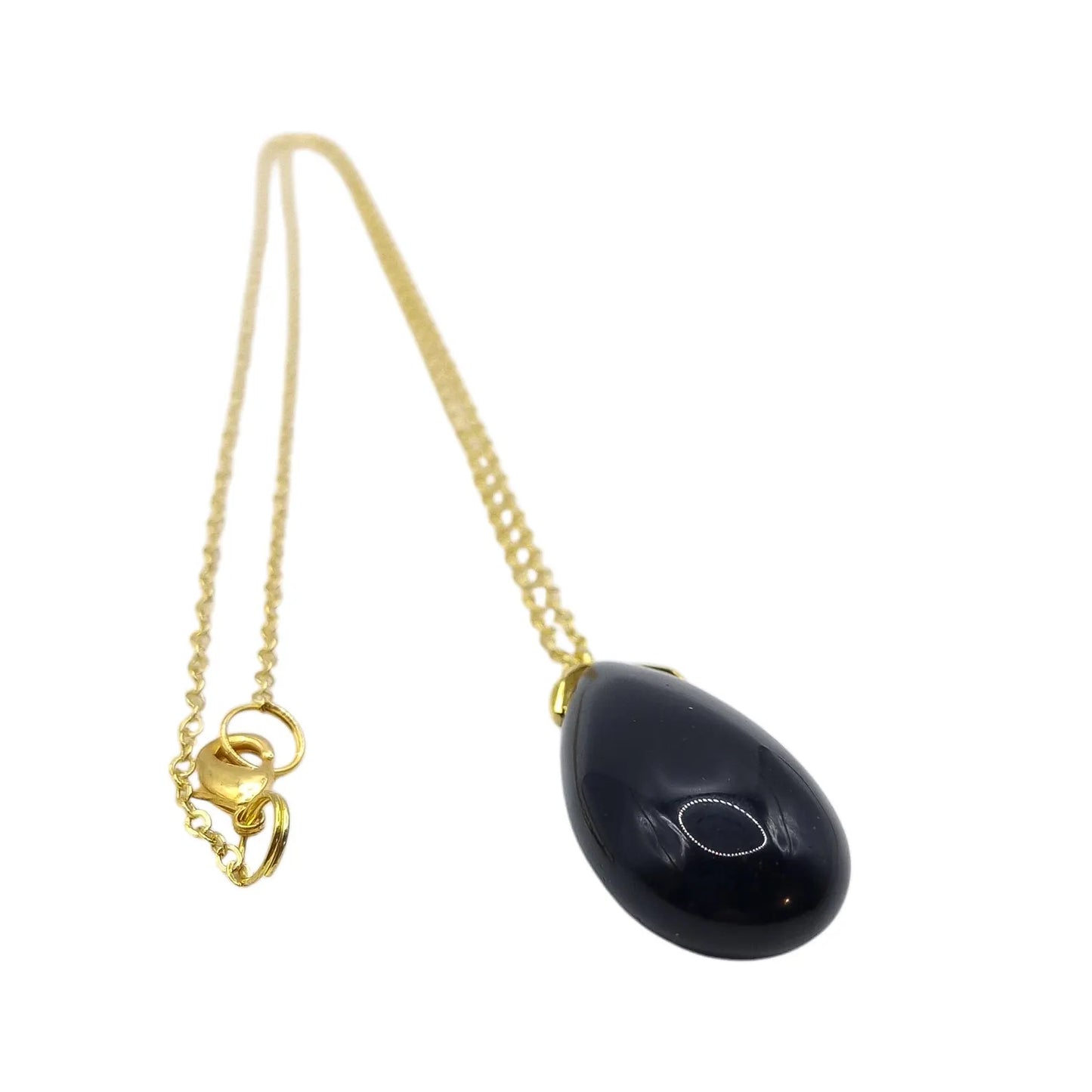 Collier Sautoir OBSIDIENNE NOIRE A