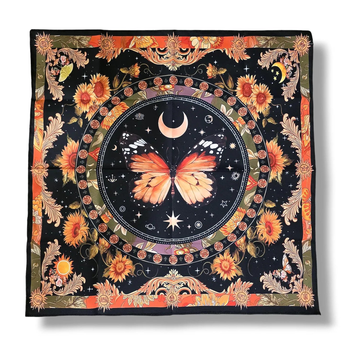 Nappe de Tarot PAPILLON TOURNESOL