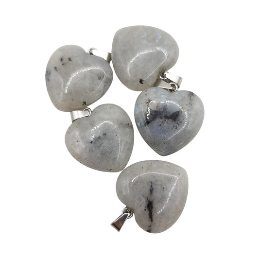 Pendentif Coeur LABRADORITE
