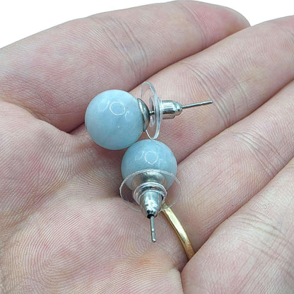 Boucles d'Oreilles AIGUE MARINE