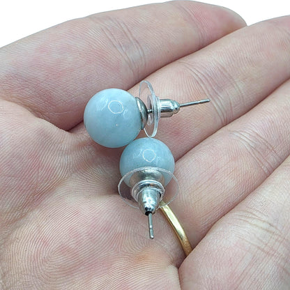 Boucles d'Oreilles AIGUE MARINE