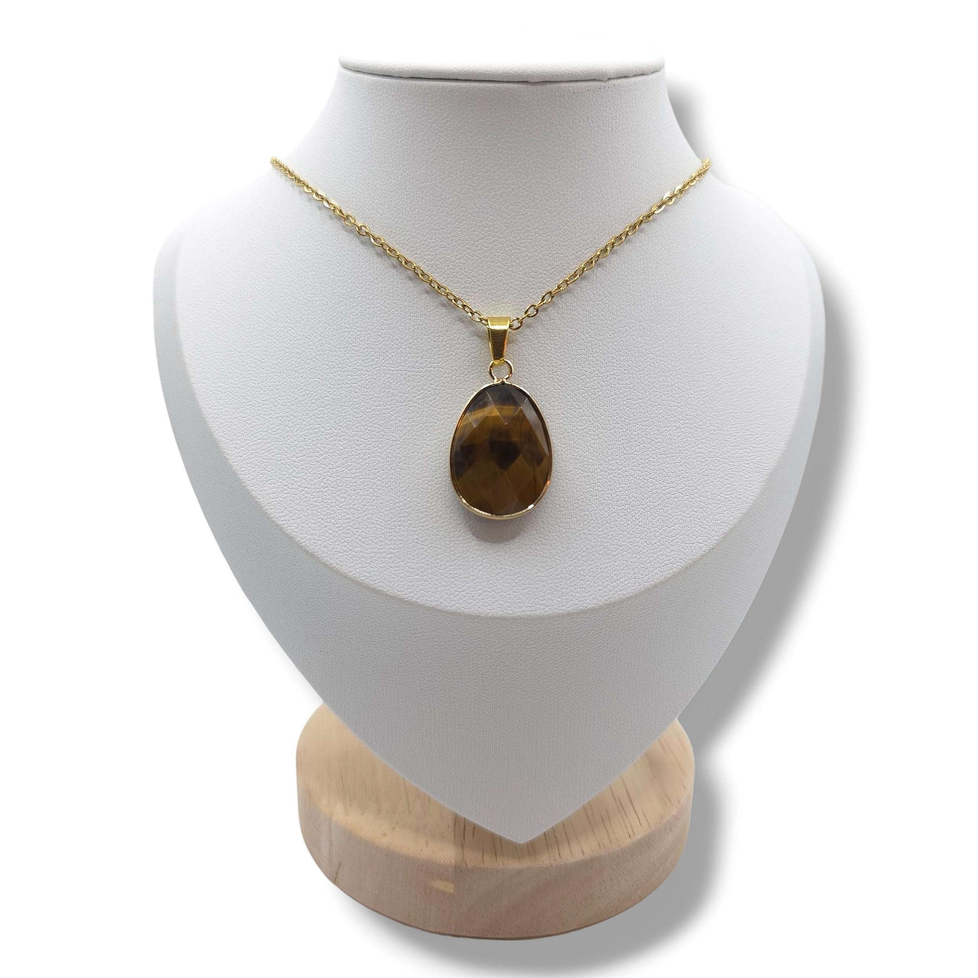 Collier Facetté OEIL DE TIGRE A