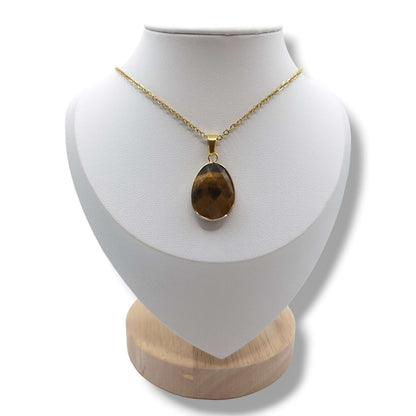 Collier Facetté OEIL DE TIGRE A