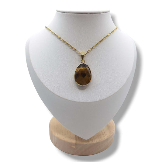 Collier Facetté OEIL DE TIGRE A