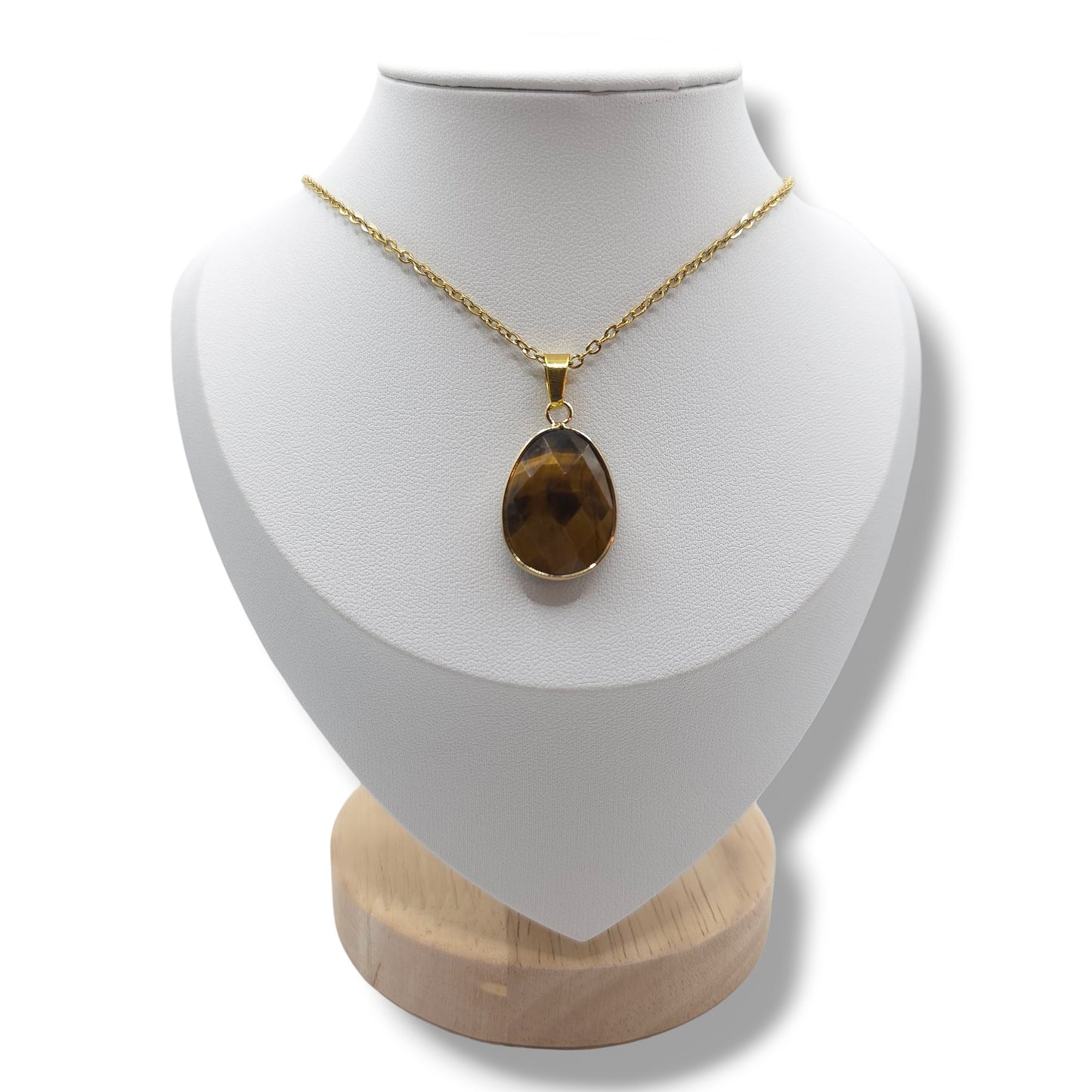 Collier Facetté OEIL DE TIGRE A