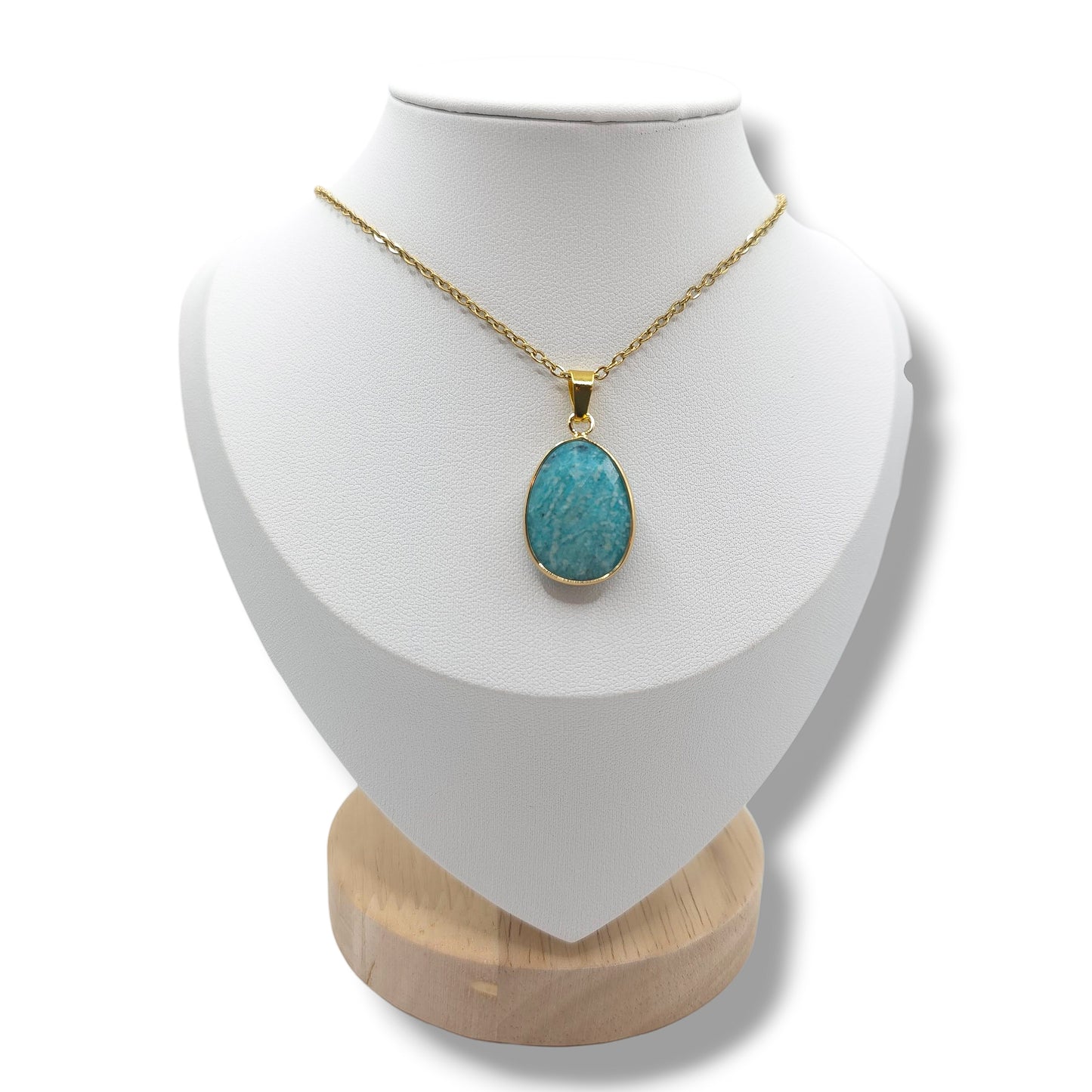 Collier Facetté AMAZONITE A