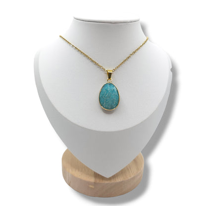 Collier Facetté AMAZONITE A