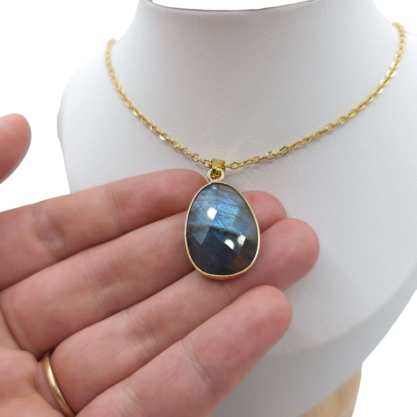 Collier Facetté LABRADORITE A