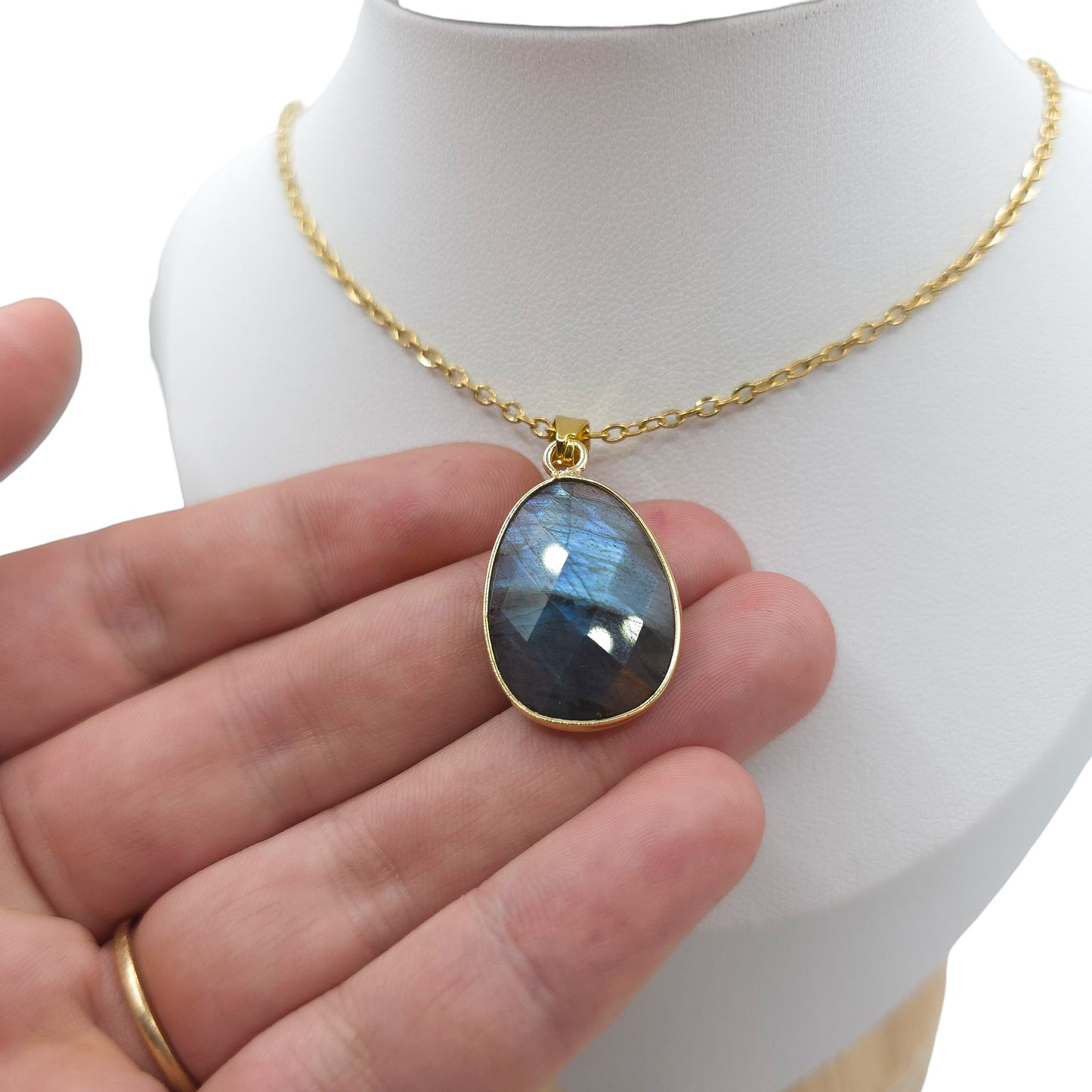 Collier Facetté LABRADORITE A
