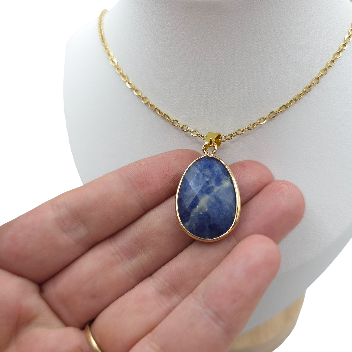Collier Facetté SODALITE A