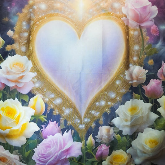 Nappe de Tarot COEUR FLEURI