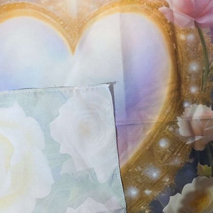 Nappe de Tarot COEUR FLEURI