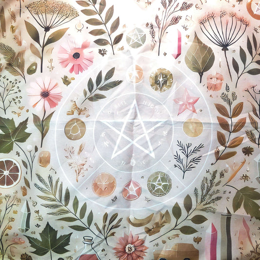 Nappe de Tarot PENTAGRAMME VEGETAL