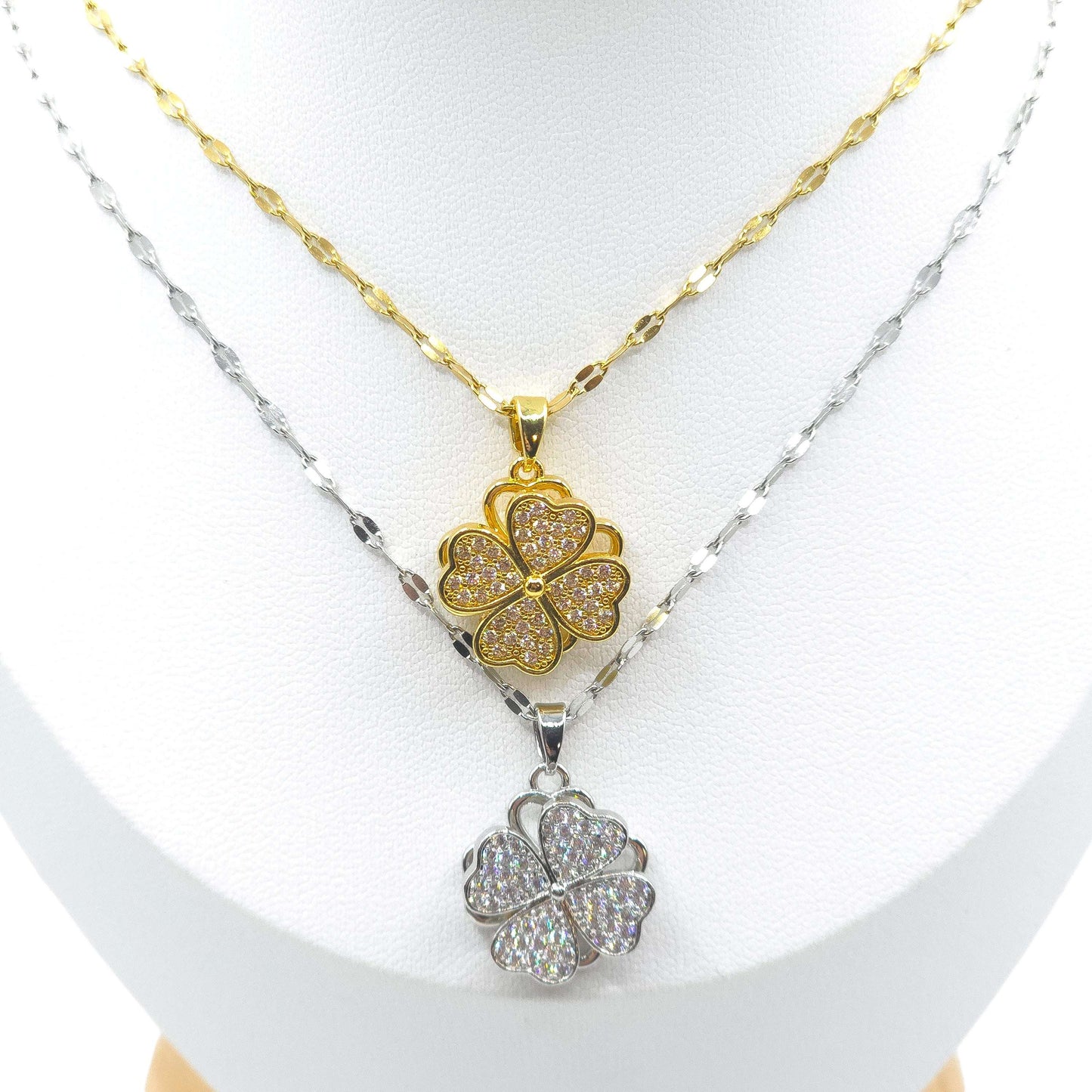 Collier Anti Stress TREFLE 4 FEUILLES