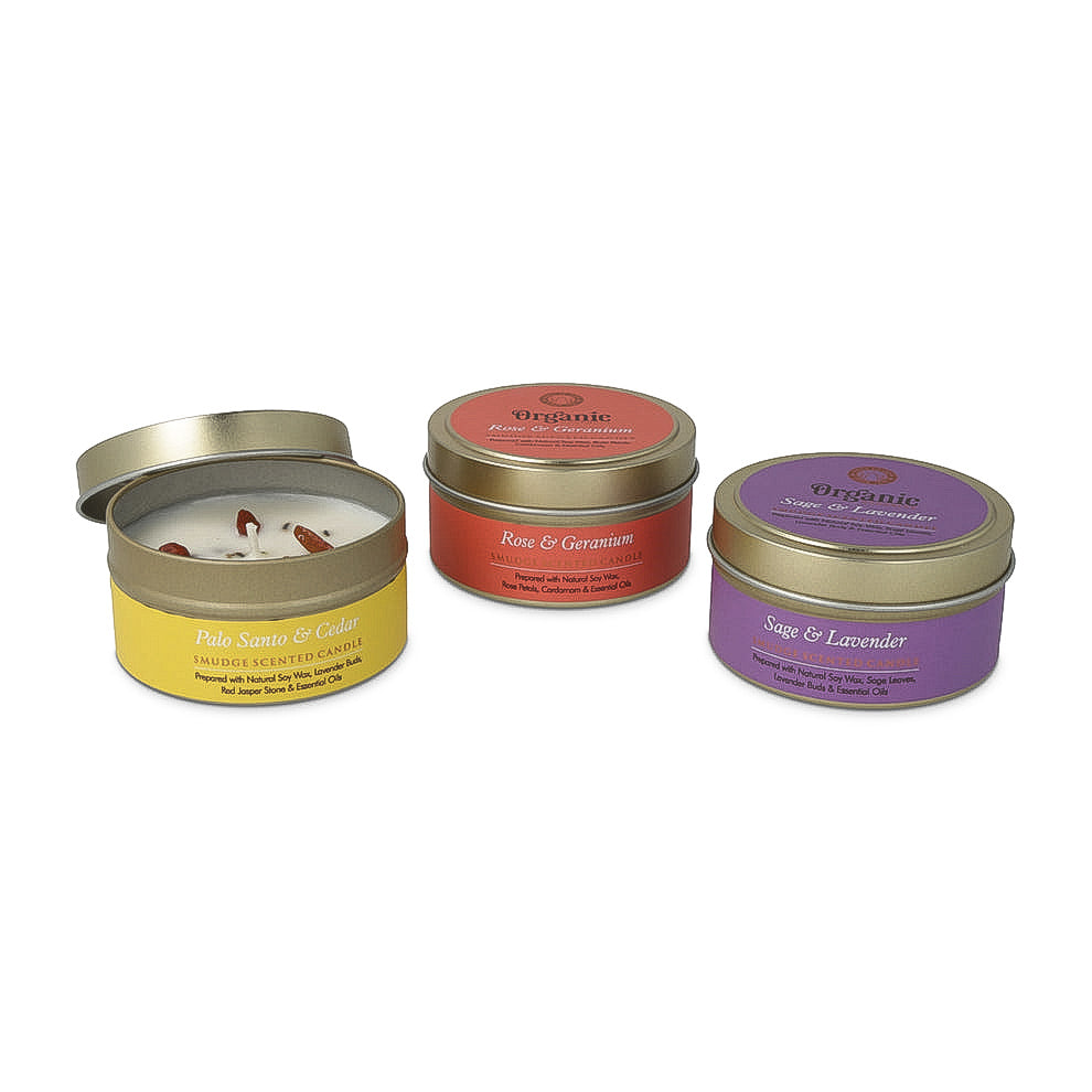 Coffret Bougie Parfumée Smudge Organic Goodness